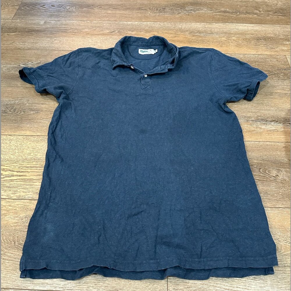 Wellen Hemp Polo Large - Navy